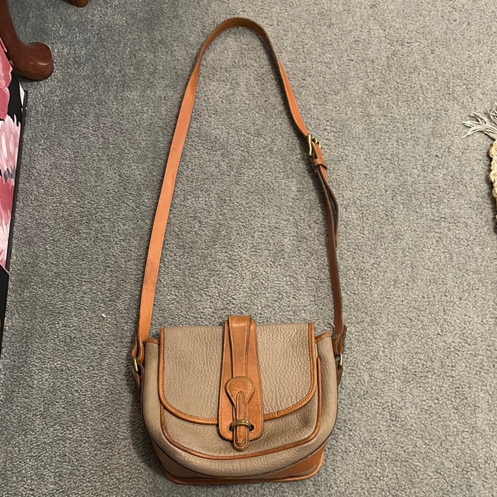 Dooney & Bourke Tan Leather Crossbody Bag